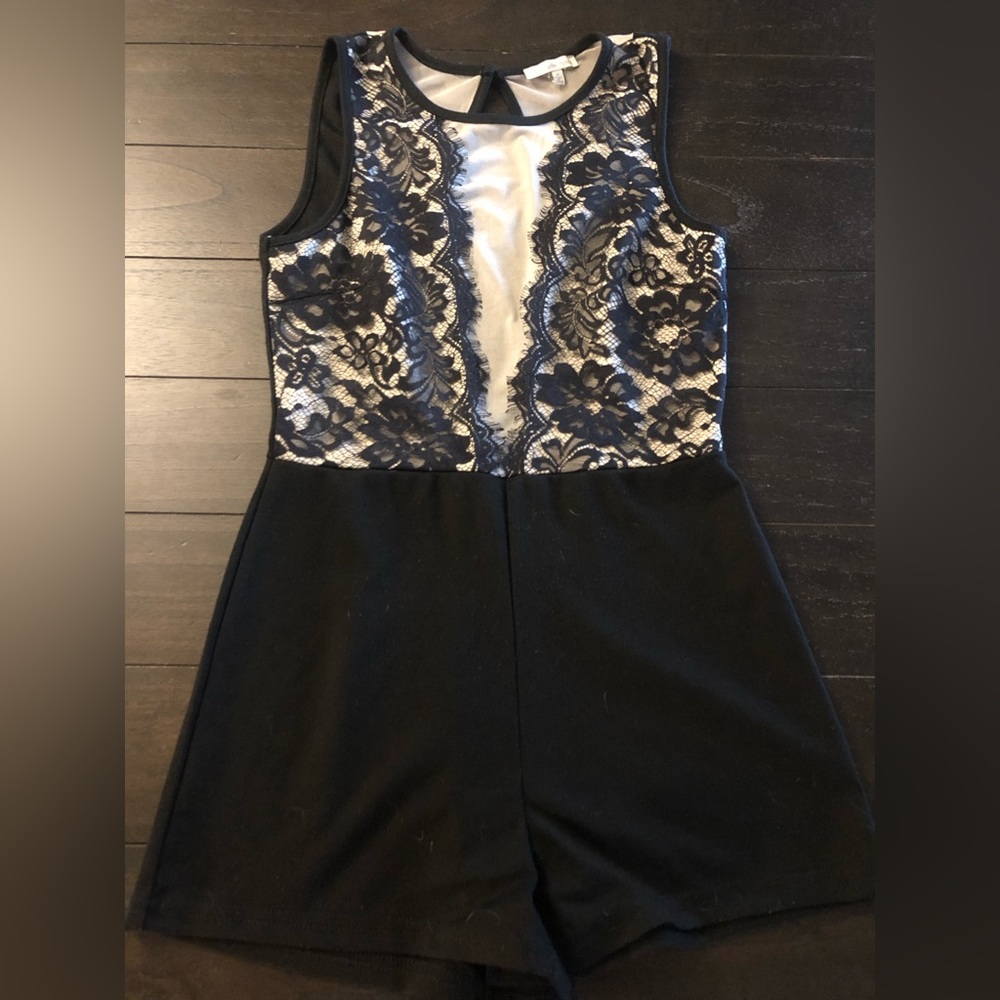Short black and lace romper great for going out